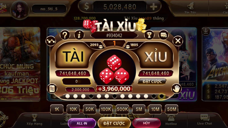 Tài xỉu nổ hũ Sunwin mới đầy hấp dẫn